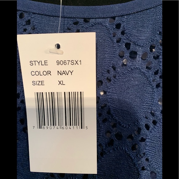 Sleeveless Navy Dress Size XL by Ronni Nicole NWT - Picture 7 of 7